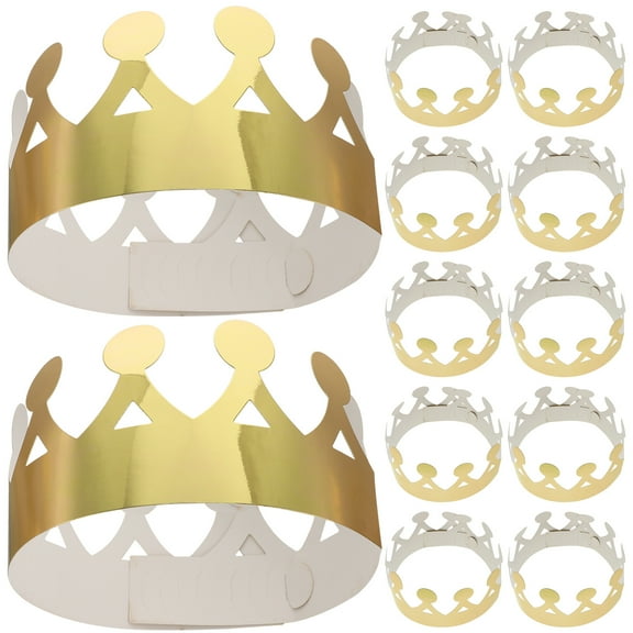 12 Pcs Crown Party Hats Children Birthday Celebration Cute Design