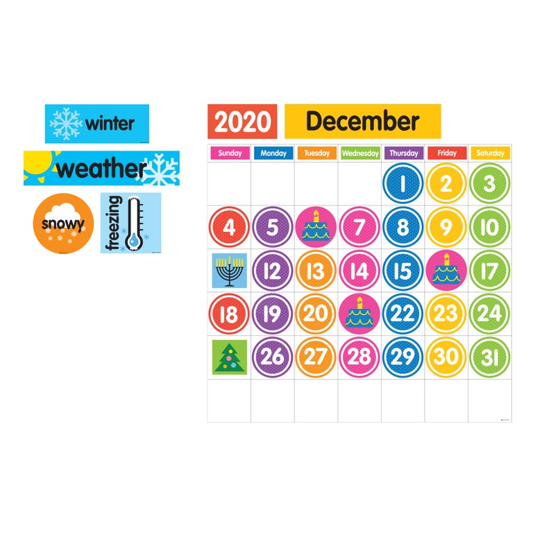 Dowling magnets giant magnetic calendar set, 94 pieces - walmart.com