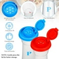 thumbnail image 3 of Set of 2 Plastic Salt and Pepper Shakers with Lids Large Moisture Proof Salt Shaker Pepper Container Hourglass Covered Salt and Pepper Holder for Home Kitchen Restaurant Camping, 3 of 5