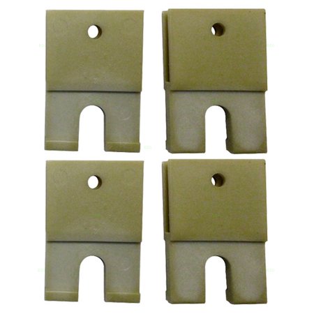 Window Regulator Guide - 4 Piece Set of Window Regulator Sash Connector Channel Guide Attaching Clips Replacement for Buick Chevrolet Pontiac 22541970