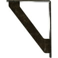 thumbnail image 4 of Ekena Millwork 1 1/2"W x 5 1/2"D x 8"H Traditional Wrought Iron Bracket, (Single center brace), Antiqued Warm Silver, 4 of 8
