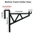 thumbnail image 5 of SIEYIO 6Pcs Bees Hives Frame Holder Bees Hives Inspection Perch Honeycomb Frame Bracket, 5 of 9
