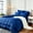 Royal blue, variant on 2pcs Twin Cooling Comforter Solid Color Rhombus Grid Bedding Soft, Comfortable, Fluffy Lightweight Breathable Fabric Easy Care All Season Use Includes 1 Comforter 1 Pillowcase