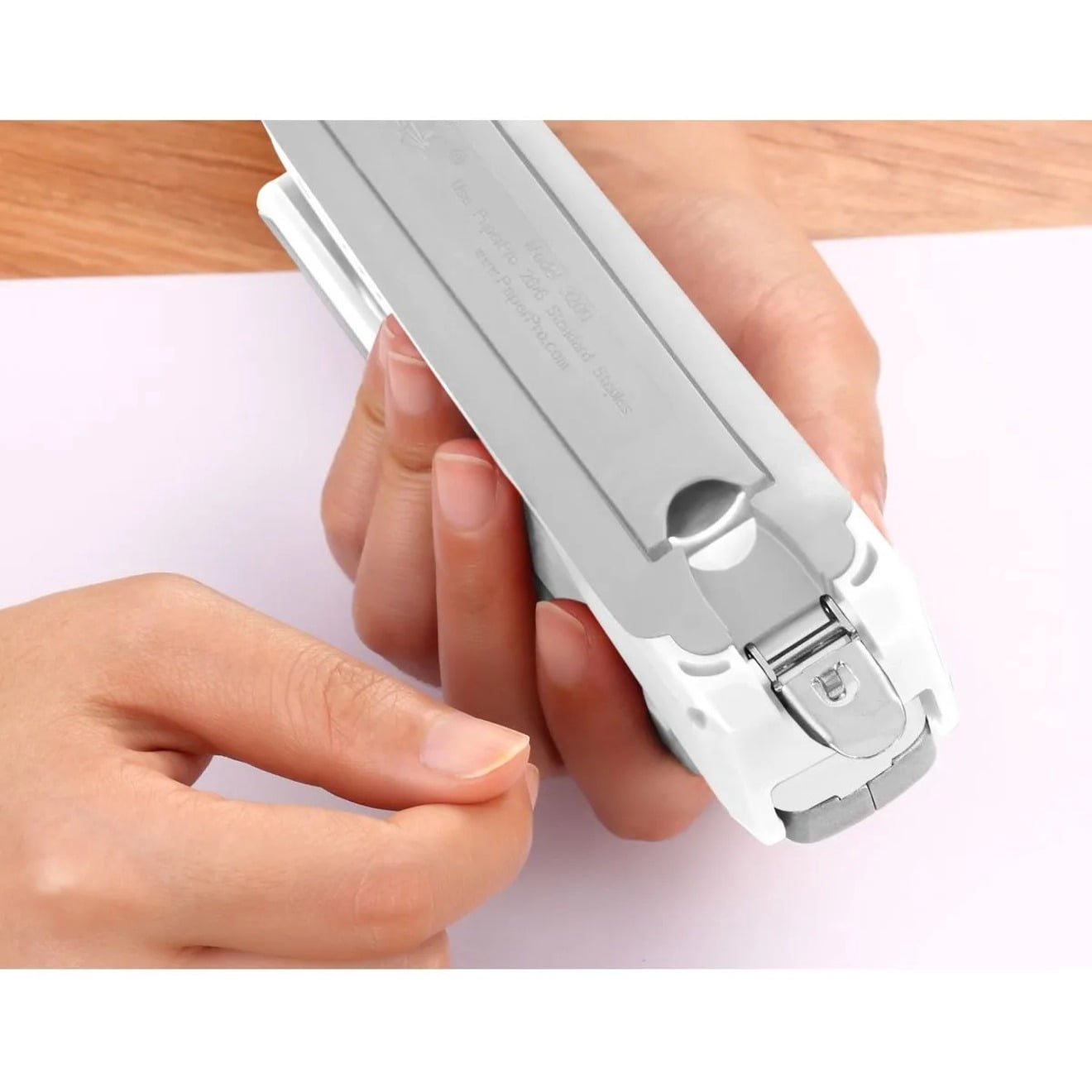 PaperPro™ inPOWER™ 20 Desktop Stapler, Black/Gray