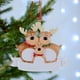 thumbnail image 3 of Decoración navideña 2021, adorno familiar personalizado para árbol de Navidad, adornos para árbol de Navidad de renos, decoración, lindo ciervo, alce, regalo navideño, 3 of 5