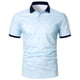 thumbnail image 1 of Gibobby Playera Polo Hombre Playeras Polo para Hombre Casuales Moda Camisas Caballero Camisetas Cuello Mao Manga Corta(Azul celeste,XG), 1 of 5