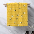 thumbnail image 6 of Mustard Yellow Kitchen Towels 18x26 Inch Cute Honey Bee Summer Decor Dish Towels Honeycomb Seasonal Holiday Decoration Hand Towels Absorbent Dish Cloths for Home Kitchen Dining Set of 2, 6 of 6