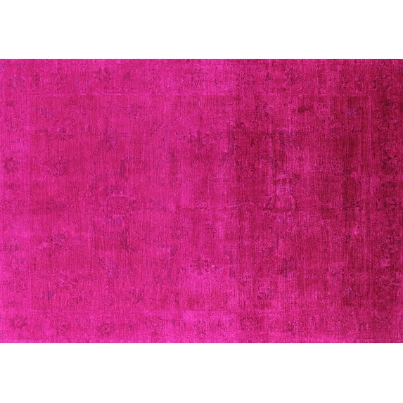 Ahgly Company Indoor Rectangle Oriental Pink Industrial Area Rugs, 5' x 8'