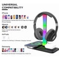 thumbnail image 2 of Soporte para auriculares 4 en 1 con cargador inalámbrico de 15 W para AirPods Max/Pro, iOS Watch y auriculares, 2 of 7