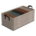 Clearance USUPDD Clothing Organizer (Brown), Clothing Storage Faux