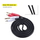 thumbnail image 5 of Línea de audio RCA, cable de audio dual MONO a RCA dual de 6,35 mm Cable conector de audio dual MON Oto RCA compacto y liviano, 5 of 7