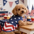 thumbnail image 4 of American Flag Inspired Dog Vest - Independence Day Celebrations, Quality Materials for a Cute and Stylish Look, Classic Blue Star, XL, 4 of 6