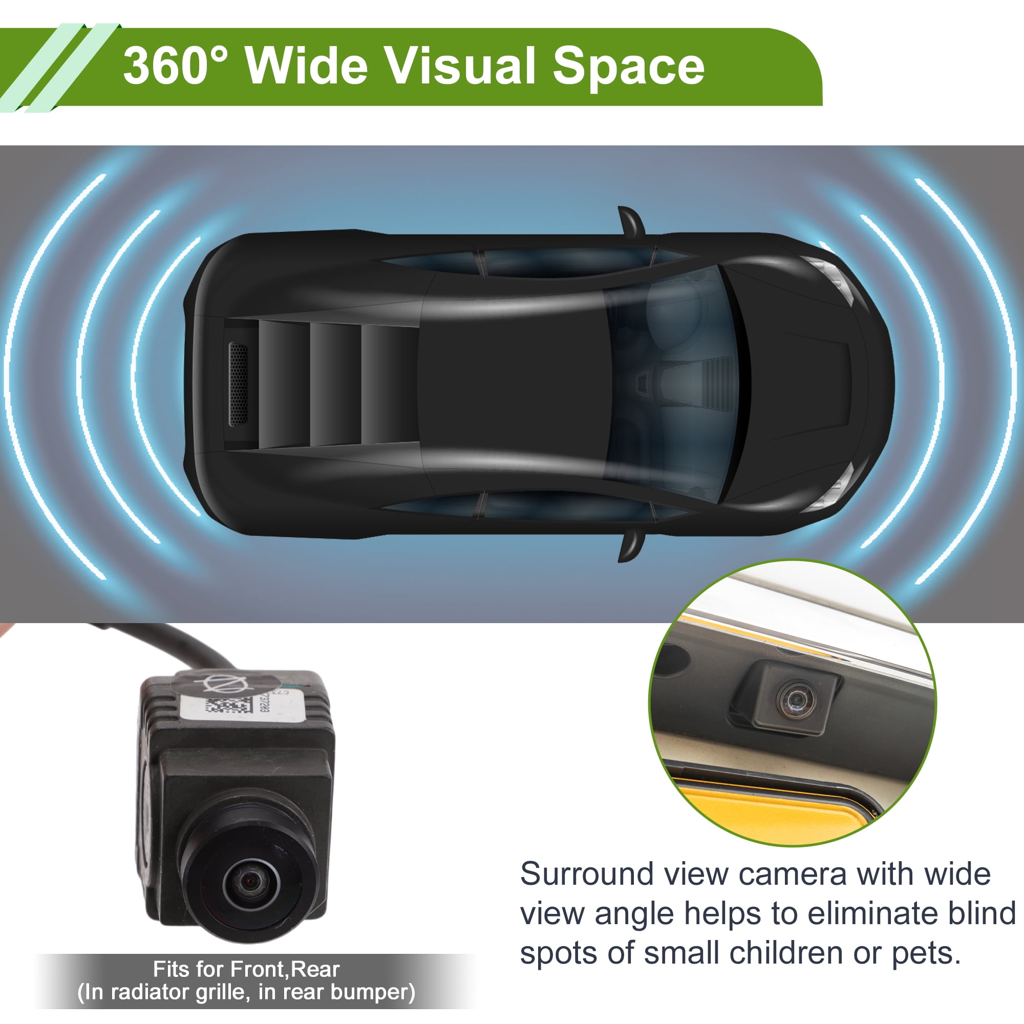 Unique Bargains Surround Camera for Mercedes-Benz C E for GLC S W205 W213