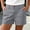 Gray plus size shorts with pockets a1, variant on Cagogo Women Plus Size Mid Rise Shorts with Pockets Casual Regular Fit Solid Shorts Workout Lounge Beach Travel Bottoms, Mint Green M