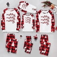 thumbnail image 2 of RXMEKW Pyjama à Carreaux de Noël Imprimé à Manches Longues pour Bébé et Famille Assortis, Rouge 12 m, 2 of 7