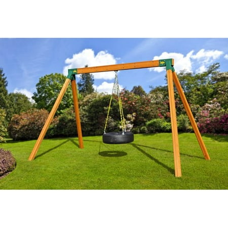 Eastern Jungle Gym Classic Cedar Tire Swing Set