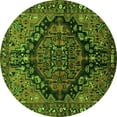 thumbnail image 1 of Ahgly Company Indoor Round Persian Green Traditional Area Rugs, 8' Round, 1 of 1