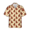 thumbnail image 3 of 2024 Camisetas gráficas de capibara kawaii para hombres, ropa con estampado 3D, camisa hawaiana de playa, manga corta, Y2k, lindas blusas para niños con solapa, 3 of 5