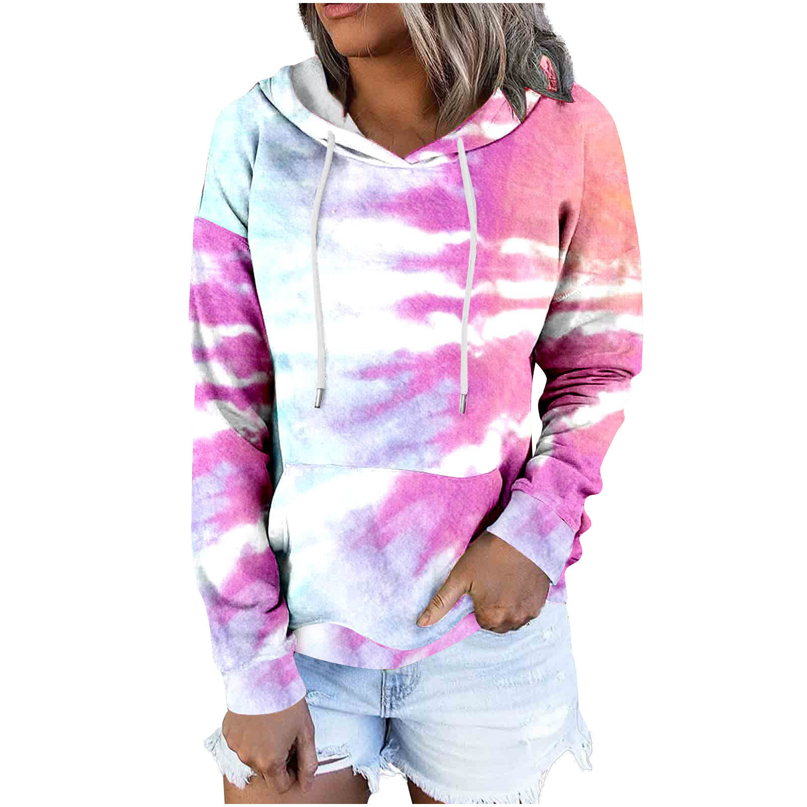 COBKK Hoodie For Women Dressy Hooded Sweatshirts Women's Casual Long Sleeve  Pullover Hoodie Sweatshirt Tops Drawstring Lightweight Hooded Loose  Pullover Tops Graphic Hoodie Sweatshirts Purple L - Walmart.com