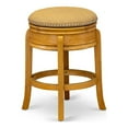 thumbnail image 2 of East West Furniture Amherst Round Wonderful Wood Counter Height Bar Stool - Vegas Gold & Oak, 2 of 2