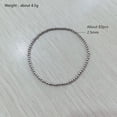 thumbnail image 1 of Pulsera de acero inoxidable elástica de material 303 con bola de acero de moda simple para hombre, 1 of 6
