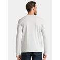 thumbnail image 3 of George Men's & Big Men's Crewneck T-Shirt with Long Sleeves, Size S-2XL, 3 of 5