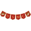USMC Theme Banner, Leaving for Boot Camp Military Pennant Decor, United States Marines Retirement Party Sign