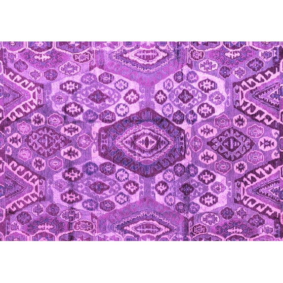Ahgly Company Indoor Rectangle Abstract Pink Modern Area Rugs, 8' x 12'