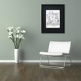 thumbnail image 3 of Trademark Fine Art "Flower Design 2" Canvas Art by KCDoodleArt Black Matte, Black Frame, 3 of 4