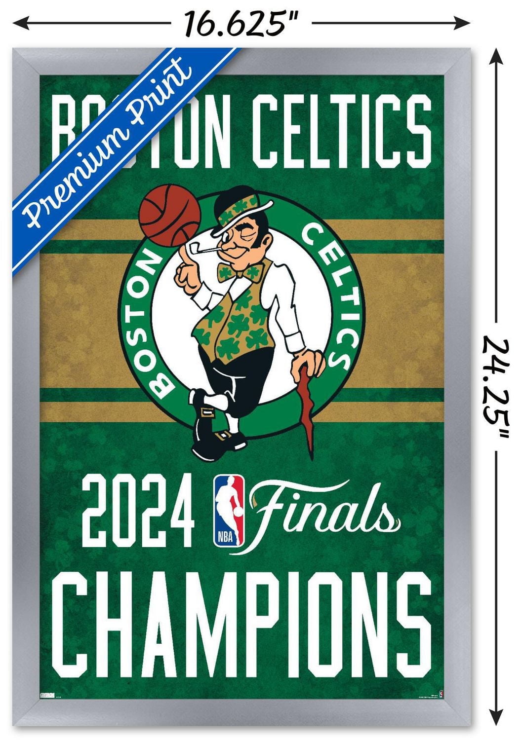 NBA Boston Celtics - 2024 NBA Finals Team Logo Wall Poster