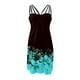 thumbnail image 3 of Vestido de tirantes sin mangas con estampado de moda de verano para mujer Pompotops ghjkhdj4454, 3 of 3