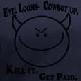 thumbnail image 3 of CafePress - Evil Looms Women's V Neck T Shirt - Women's V-Neck Dark T-Shirt, 3 of 4