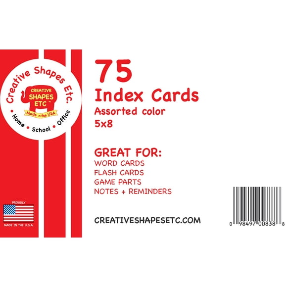 5x7 Index Cards Blank