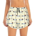 thumbnail image 2 of Daiia Dachshund Dog Puppy Pattern Women's 2 in 1 Running Shorts - Lightweight Athletic Workout Gym Yoga Shorts Liner with Phone Pockets-XX-Large, 2 of 7