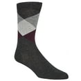 thumbnail image 2 of COLE HAAN Gray Geometric Dress Crew Socks 7-12, 2 of 3
