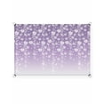 thumbnail image 2 of Sun Shade Sail 12x16Ft Flower White Cherry Blossoms Purple Background Uv Block Sunshade Canopy Outdoor Shade Cover Rectangle Shade Cloth For Patio Garden Yard Deck Pergola, 2 of 6