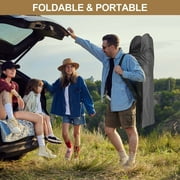 Slsy Oversized XXL Folding Camping Cot with 2-Sided Cushion & Carry Bag for Adults & Kids, 32 Wide XXL Portable Folding Bed Sleeping Cot, Folding Guest Bed