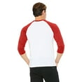 thumbnail image 2 of Bella + Canvas Unisex 3/4-Sleeve Baseball T-Shirt, 2 of 3