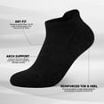 thumbnail image 6 of Smilooen Athletic Ankle Mens Socks Cushioned Low Cut Socks for Men Black Ankle Socks Value Pack 14 Pairs, 6 of 6