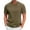 Khaki, variant on Men's Waffle T Shirts V Neck Moisture Wicking Pullover Tee Shirts Casual Short Sleeve Lightweight Knitted Tops
