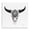 Prada Glam Cow Skull, variant on Stupell Industries Glam Western Fashion Skull Black Floating Frame Canvas Art, 18 x 18, by Amanda Greenwood