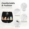 thumbnail image 4 of Balery Coffee Gnome (2) Pantalones cortos deportivos para mujer con forro y dos bolsillos, elásticos, para entrenamiento, gimnasio, yoga-Large, 4 of 7