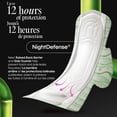 thumbnail image 2 of Kotex Bamboo Ultra Thin Overnight Pads with Wings, 36 Count, 2 of 7
