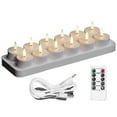 thumbnail image 1 of Rechargeable Tea Lights Candles, 12 Pcs Rechargeable Candles, 1 of 5