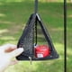 thumbnail image 4 of CLS outdoor triangle drying net foldable storage storage net camping hanging net storage basket PVC hanging net bag, 4 of 4