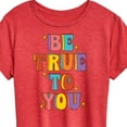 thumbnail image 3 of Instant Message - Be True To You - Women's Short Sleeve Graphic T-Shirt, 3 of 6