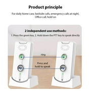 2 Pack Wireless Intercom System for Home - 3280ft Long Range, Voice Activated, Easy Setup for Elderly Room Communication, Portable Bidirectional Interphone