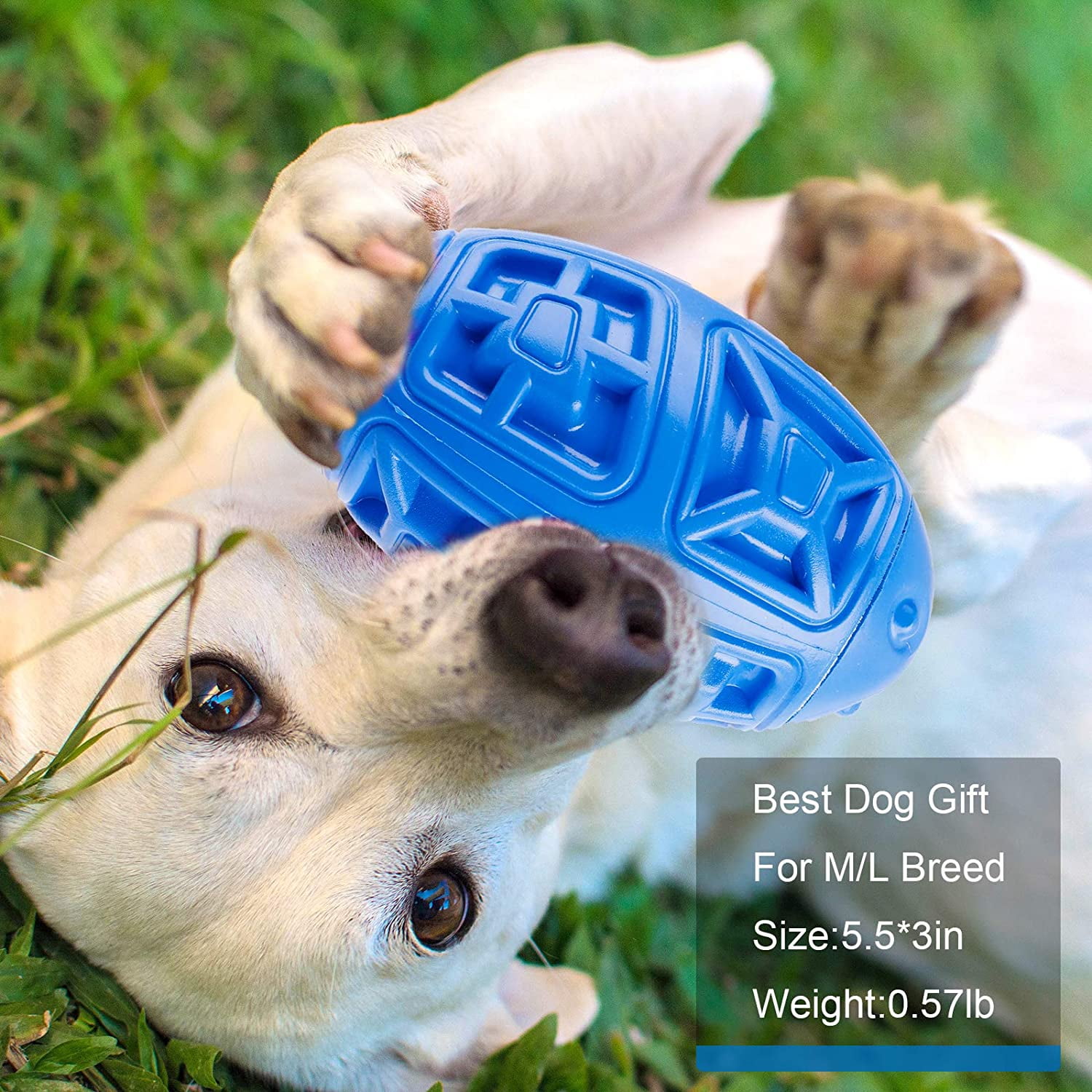 Durable Dog Squeaky Toy for Large Breed FFIY Tough Dog Chew Toys Almost Indestructible for Extreme Dog Squeaking Outdoor Dog Toys Rubber Ball Dog Toys for Medium and Large Dog Best Dog