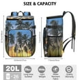 thumbnail image 3 of Camping Cooler Bag - 20L Insulated Backpack Cooler for Travel, Hiking & Beach, Long-Lasting Insulation & Multiple Storage Pockets, 3 of 5