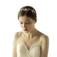 thumbnail image 4 of Handmade Vintage Shell Flower Crystal Wedding Bridal Hair Vines Headband, 4 of 8